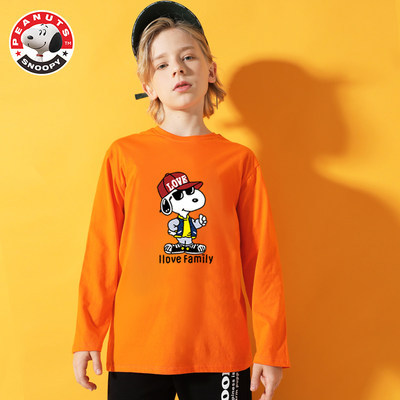 Snoopy史努比 A612儿童长袖纯棉T恤 券后19.9元包邮 多款可选