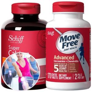 美国产 Move Free氨糖软骨素红盒 80粒+液体钙软胶囊 120粒 169元双11预售到手价