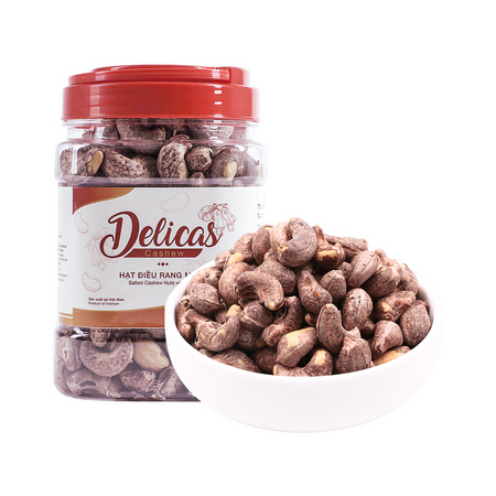 88VIP：DELICAS 带皮盐焗炭烧腰果果仁 454g*桶 *2件