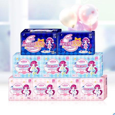 SPACE7 七度空间 少女系列纯棉超薄 86片（送20片） *3件
