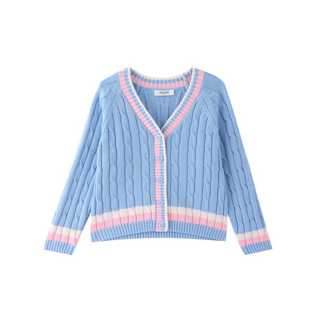 双11预售：Annil 安奈儿 女童毛衫薄外套