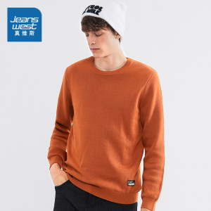 真维斯 男士秋冬加厚款 纯棉圆领毛衣 55.9元双11预售到手价