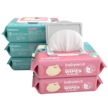 einb 怡恩贝 婴儿湿巾纸 80抽*5包 *2件