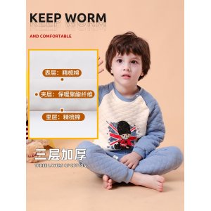 Classic Teddy 精典泰迪 儿童加厚夹棉保暖内衣套装 29.9元亲子日价