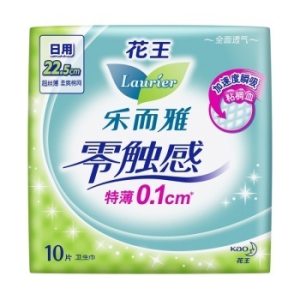 Laurier 乐而雅 零触感特薄 日用卫生巾 22.5cm 10片