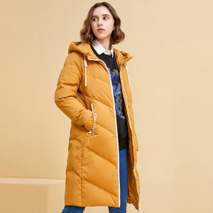 暖频道 女士修身加厚中长款羽绒服 99元包邮