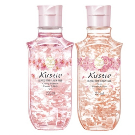 Kustie 蔻斯汀 樱花花瓣沐浴露 380ml*2瓶