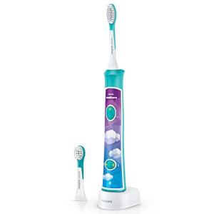 有券的上、京东PLUS会员： Philips 飞利浦 HX6322/04 儿童声波震动牙刷 蓝牙版