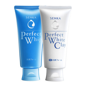 京东PLUS会员： SENKA 珊珂 绵润泡沫洁面 2件套（洁面乳120g+白泥洁面乳120g）