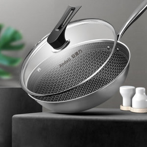 德国 安德力 蜂窝304不沾炒锅 30cm 少油烟