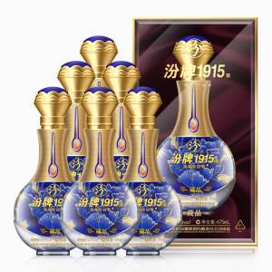 汾酒集团出品 汾牌1915藏品级 52度清香型白酒 475ml*6瓶 328元包邮