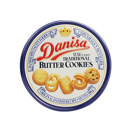 88VIP：Danisa皇冠 丹麦曲奇饼干 200g *4件