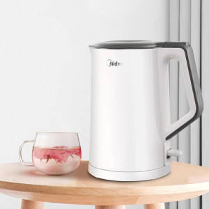 美的 304不锈钢电热水壶 保温一体 1.5L