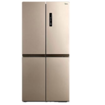 聚划算百亿补贴： Midea 美的 BCD-468WTPM(E) 变频十字对开门冰箱 468L 芙蓉金