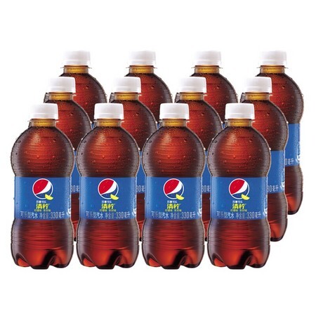 PEPSI 百事 百事可乐 清柠味汽水 300ml*12瓶 *2件