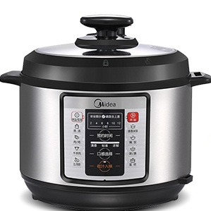 Midea 美的 MY-CD5026P 智能电压力锅 5L 拉丝银