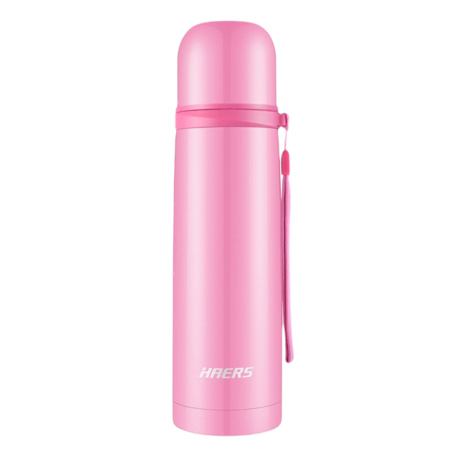 HAERS 哈尔斯 LB-500F-6 304不锈钢保温杯 500ml 桃色