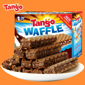 第二件0元 印尼威化饼干 tango 咔咔脆米威化饼160g*2盒 拍两件12.9元