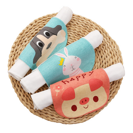 巧蓓 婴儿纯棉隔汗巾 5条装