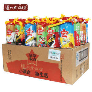 泸州老酒坊 岁月新版革命小酒 118ml*24瓶 42度浓香型