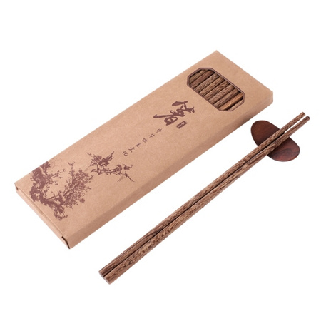 卫宸 鸡翅木筷子 25cm 10双