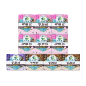 Laurier 乐而雅 零触感日夜无忧组合（日用250mm48片+夜用350mm8片+夜用400mm12片） *3件