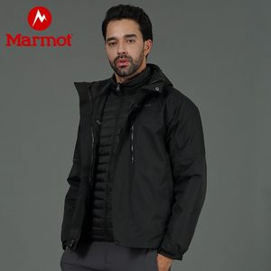 顶级户外 Marmot/土拨鼠 男士高蓬鹅绒内胆 三合一冲锋衣