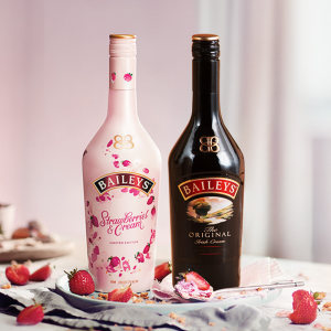 百利baileys 甜酒 原味+草莓味 力娇酒 700ml*2瓶 219元预售到手价