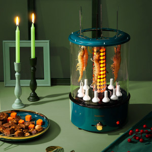 家用撸串神器 长虹 全自动旋转烧烤炉 仿炭火轻油无烟 259元抢先价 新低价