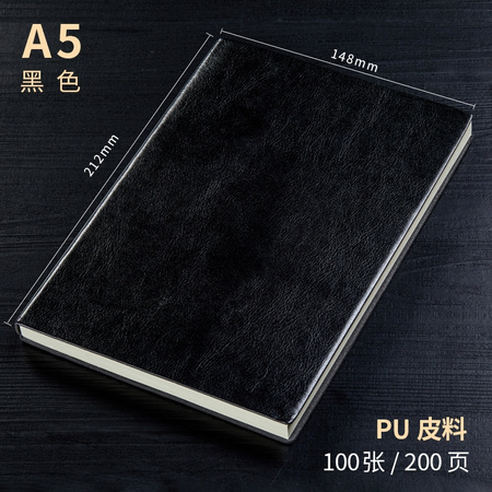 诺进 简约皮面记事本 A5/100张