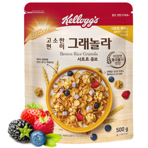 韩国进口 Kelloggs家乐氏 水果燕麦片 500g*3件 49.8元包邮