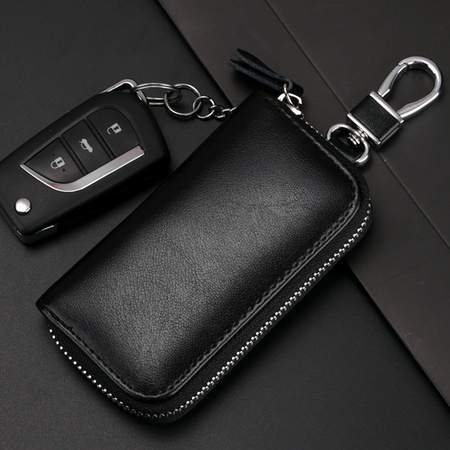 QIGER 琦格尔 牛皮多功能钥匙包 小号 无扣版