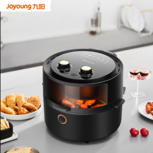 九阳旗舰级 高颜值可视空气炸锅 5.5L大容量