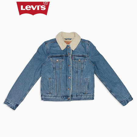 聚划算百亿补贴：Levi's 李维斯 36136-0000 女士仿羊羔绒牛仔夹克