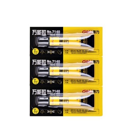 deli 得力 7146 铝管502万能胶 3g/支 4支装