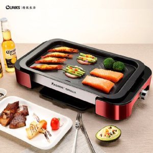 OLAYKS 家用无烟不粘电烤盘 进口材质制成 534*290*95mm
