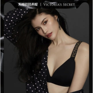 双11预售：VICTORIA’S SECRET 维多利亚的秘密 11150333-1 细闪logo肩带薄款文胸