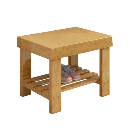 美之构 多层可坐实木换鞋凳 24*18*20cm