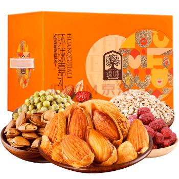 京东PLUS会员：鲜品屋 每日坚果 环球嘉礼 800g