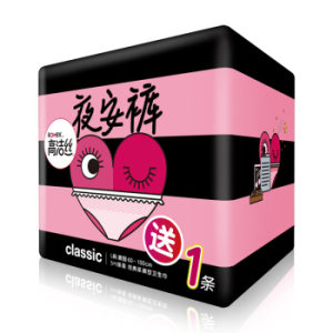 kotex 高洁丝 夜安裤 夜用裤型卫生巾 L（ 6片装+2片） *6件
