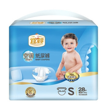 宜婴 空调纸尿裤 S码 28片