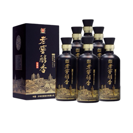 LUZHOULAOJIAO 泸州老窖 老窖醇香 鉴藏装52度 500ml*6瓶 *2件
