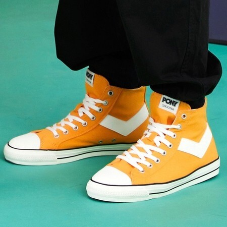 PONY 波尼 92M1SH08 高帮帆布鞋