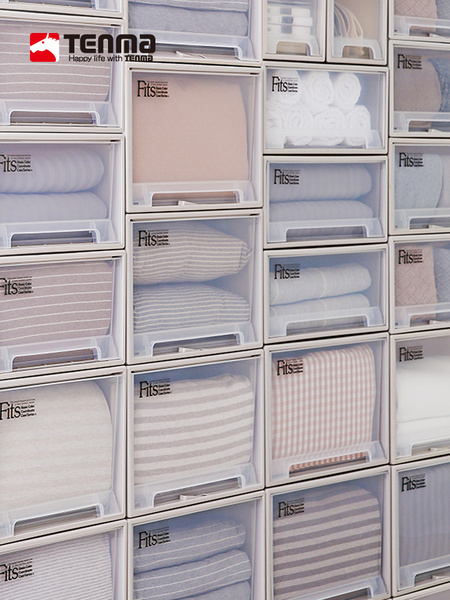 TENMA 天马 抽屉式收纳箱 78.4*27.2*10.2cm