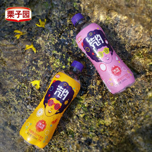 栗子园 白桃味气泡苏打水 500ml*12瓶 0糖0脂0卡
