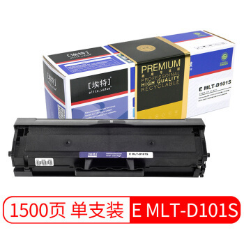京东PLUS会员：Elite 埃特 MLT-D101S 硒鼓 黑色 *2件