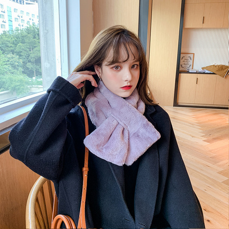 向朵 毛绒围巾 多色可选