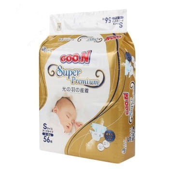 88VIP：GOO.N 大王 光羽系列 婴儿纸尿裤 S56片 *3件