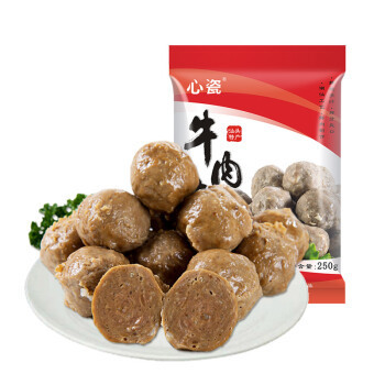 心瓷 潮汕手打牛肉丸 250g *10件