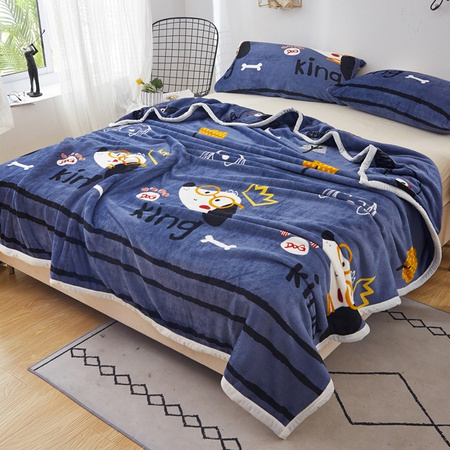 宜心巢 法兰绒办公室午睡毛毯 70*100cm